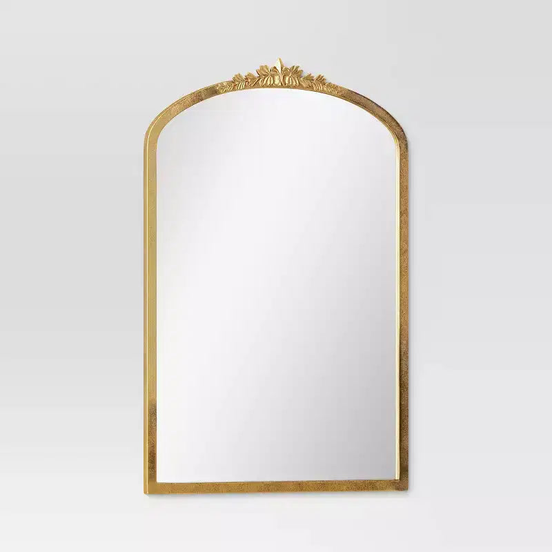 Miroir mural décoratif doré 20x30 pouces - Cadre floral