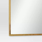 Miroir mural décoratif doré 20x30 pouces - Cadre floral