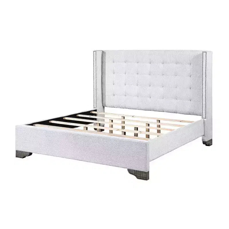 Lit plateforme King californien de 90 po - Touffeté sans boutons
