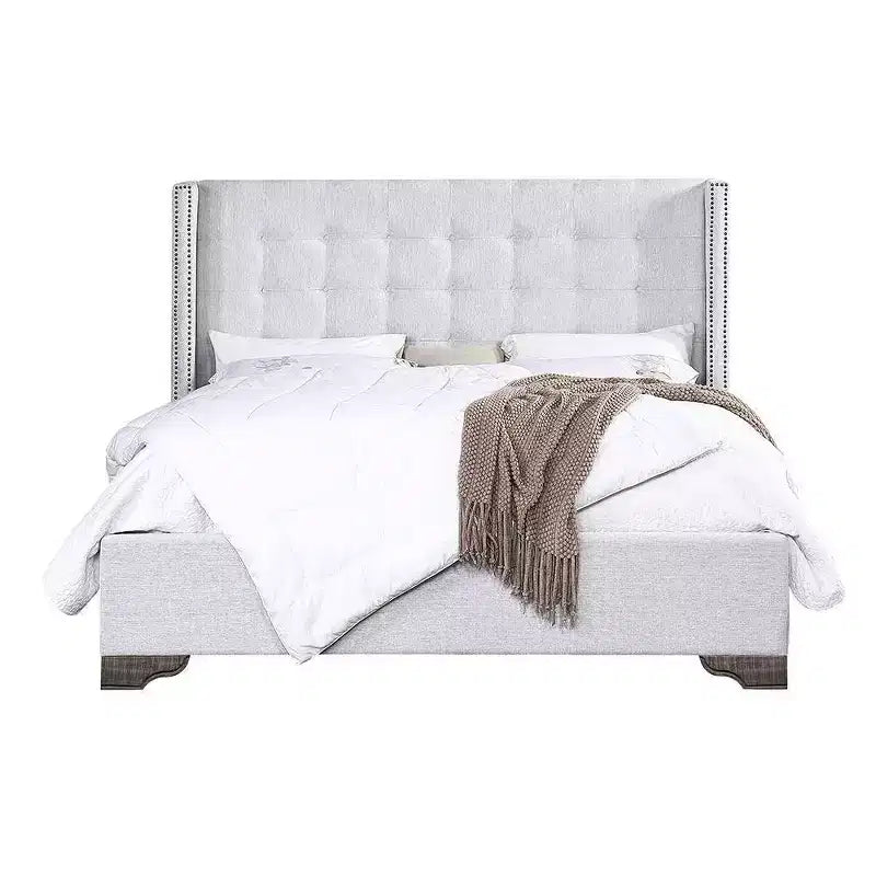 Lit plateforme King californien de 90 po - Touffeté sans boutons