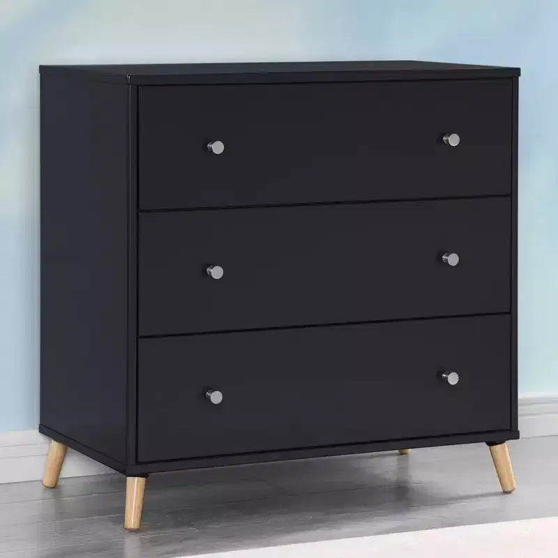 Commode à 3 tiroirs Jordan pour enfants avec tiroirs autobloquants