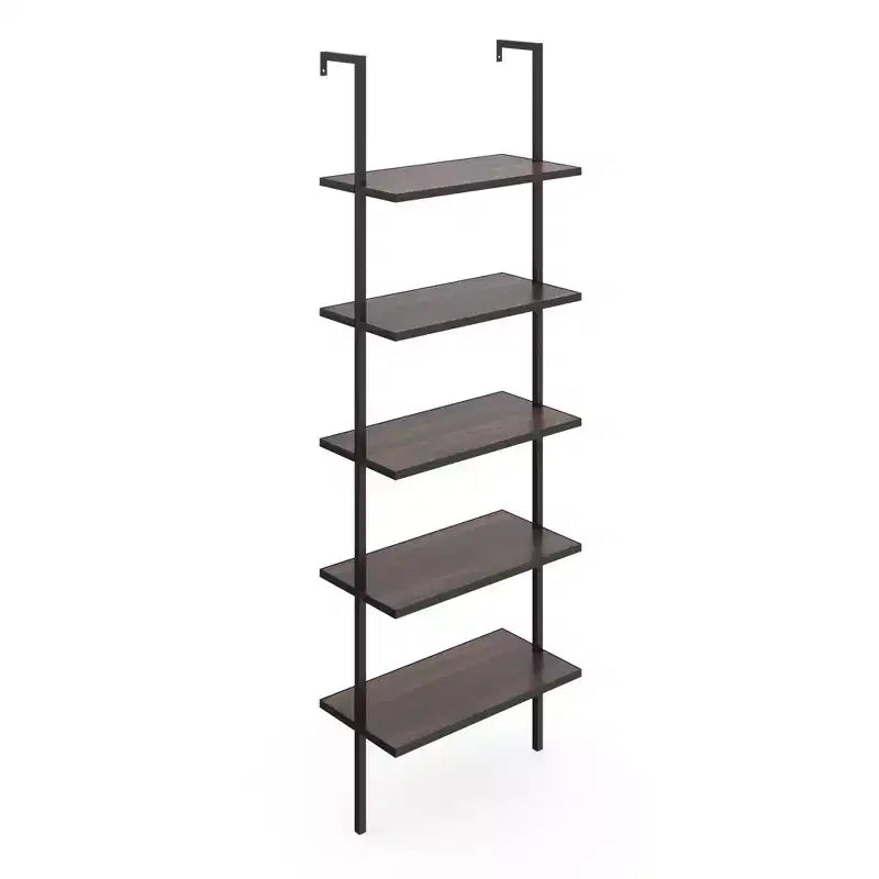 Étagère échelle murale à 5 niveaux de 73 pouces - Structure métallique