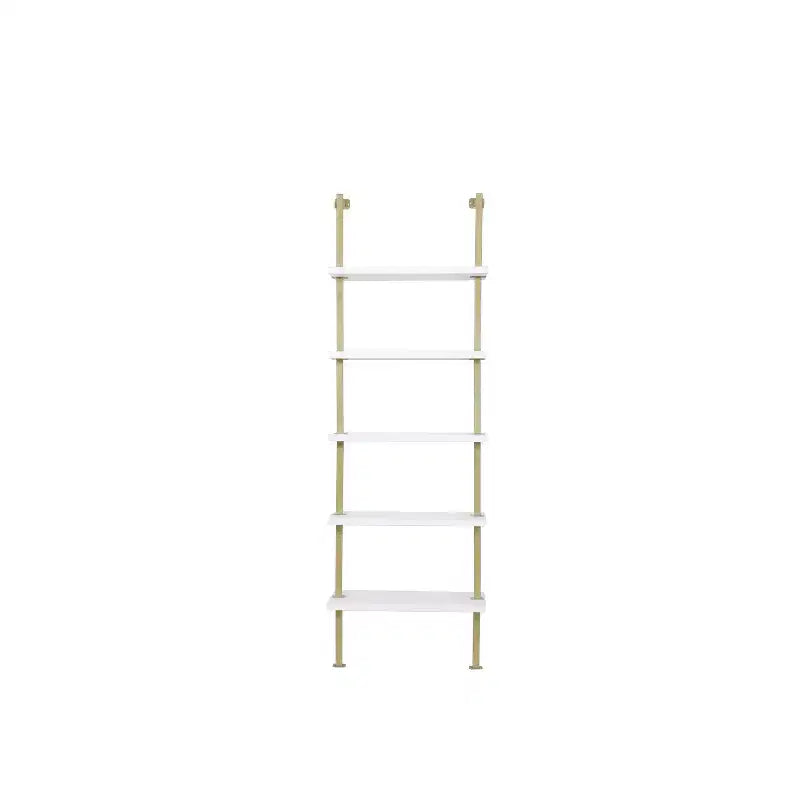 Étagère échelle murale à 5 niveaux de 73 pouces - Structure métallique