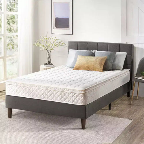 Matelas jumeau à ressorts ensachés de 10 pouces Euro Top - Fermeté moyenne