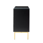 Ensemble de 2 tables de chevet Brian avec 3 tiroirs – Noir