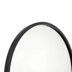 Miroir Mural Cadre Métal Arc - 76x51 cm, Argent Moderne
