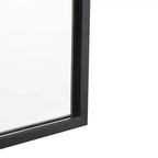 Miroir Mural Cadre Métal Arc - 76x51 cm, Argent Moderne