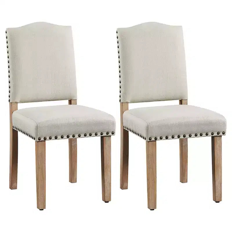 Yaheetech 2Pcs Upholstered Kitchen Chairs for Living Room Dining Room