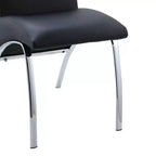 Pervis - Lot de 2 chaises de salle à manger en similicuir PU - Cadre en métal, dossier à lattes