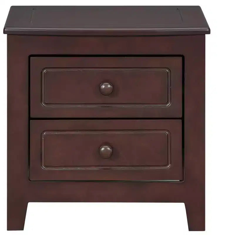 Ensemble de chambre 3 pièces - Lit plateforme Queen/Full et 2 tables de chevet