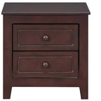 Ensemble de chambre 3 pièces - Lit plateforme Queen/Full et 2 tables de chevet