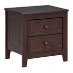 Ensemble de chambre 3 pièces - Lit plateforme Queen/Full et 2 tables de chevet