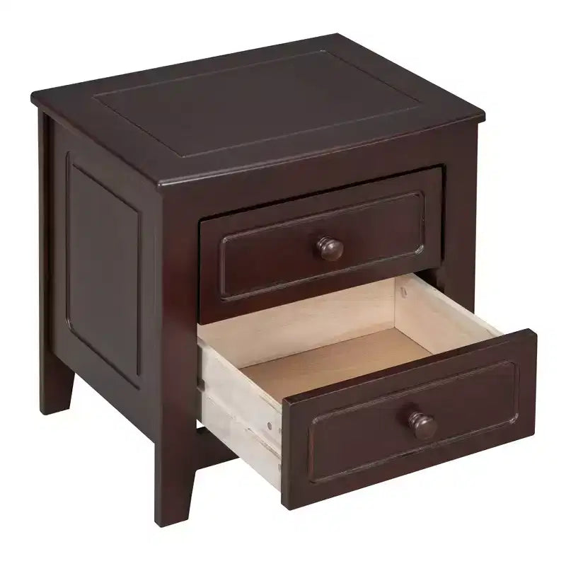 Ensemble de chambre 3 pièces - Lit plateforme Queen/Full et 2 tables de chevet