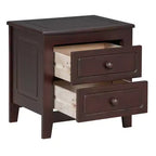 Ensemble de chambre 3 pièces - Lit plateforme Queen/Full et 2 tables de chevet