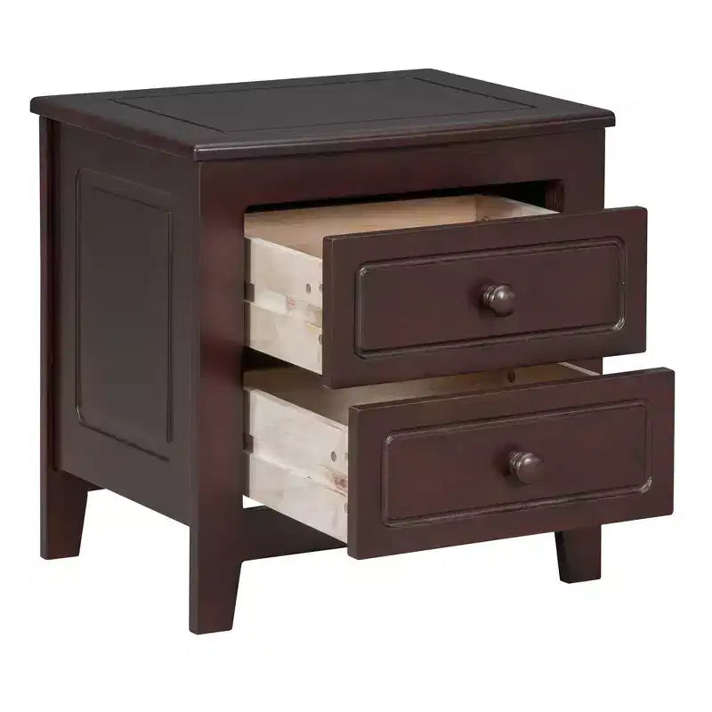 Ensemble de chambre 3 pièces - Lit plateforme Queen/Full et 2 tables de chevet