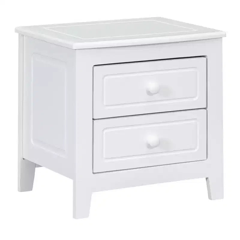 Ensemble de chambre 3 pièces - Lit plateforme Queen/Full et 2 tables de chevet