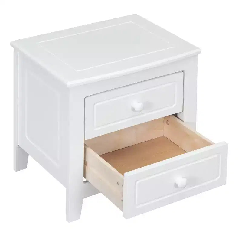 Ensemble de chambre 3 pièces - Lit plateforme Queen/Full et 2 tables de chevet