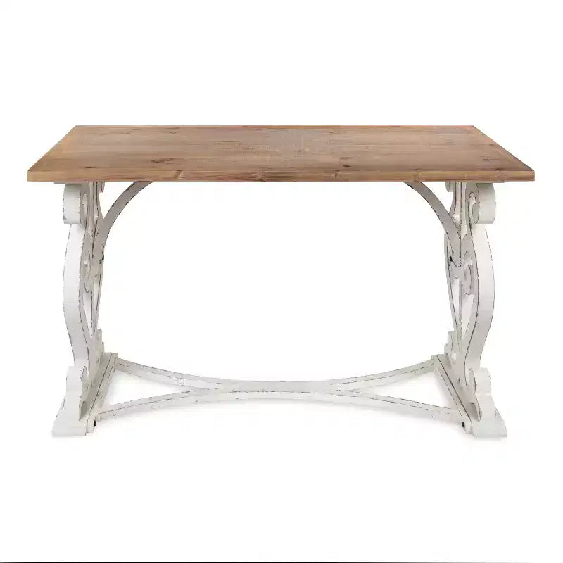 Bureau en bois massif sculpté Wyldwood Rustique - Style Ferme