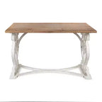 Bureau en bois massif sculpté Wyldwood Rustique - Style Ferme