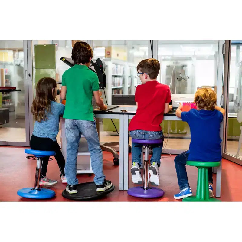 Chaise oscillante réglable pour enfants 42-61 cm - Jaune
