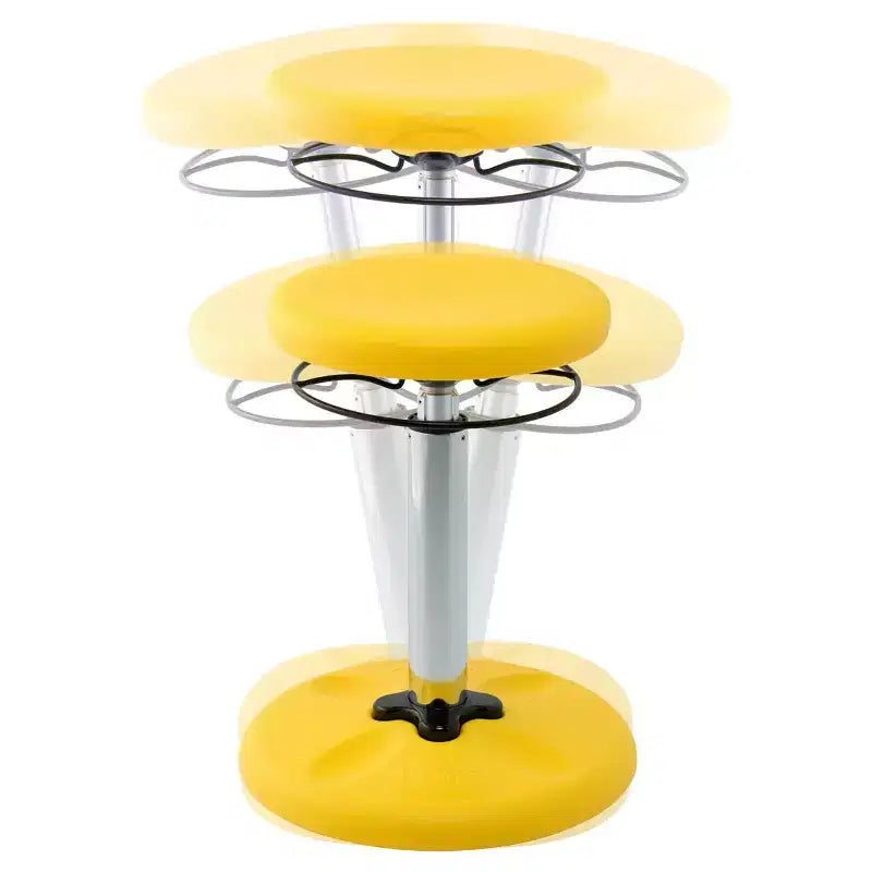 Chaise oscillante réglable pour enfants 42-61 cm - Jaune