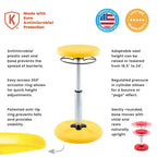 Chaise oscillante réglable pour enfants 42-61 cm - Jaune