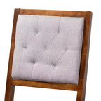Tabourets de bar en bois rembourrés en tissu Gideon, ensemble de 2 - 30 pouces