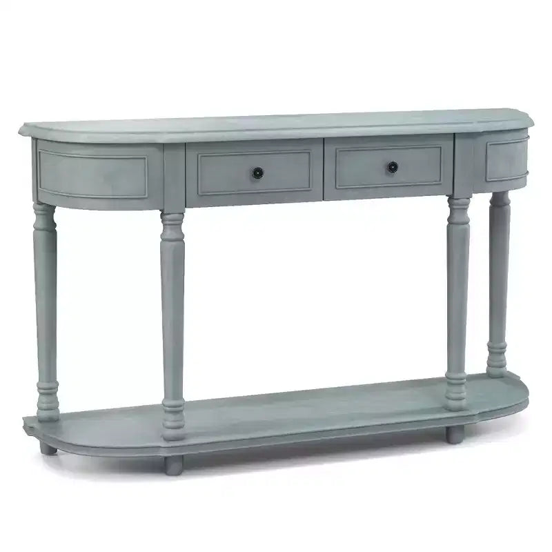Console rétro de 52 pouces avec 2 tiroirs et une étagère ouverte pour canapé