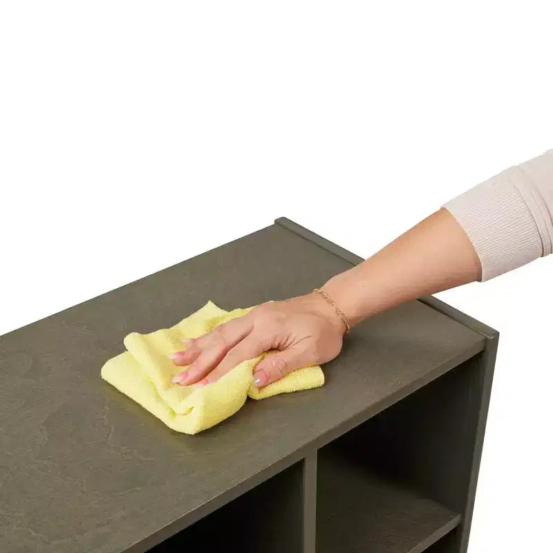 Vestiaire 4 sections pour enfants avec rangements intégrés
