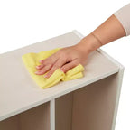 Vestiaire 4 sections pour enfants avec rangements intégrés