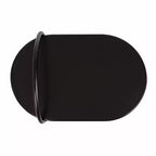 Table d'appoint en C Caplan Capsule Wood – Noir, 20x13,75x32,75 pouces