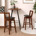 Tabouret de bar pivotant hauteur comptoir 26 pouces - Cuir PU