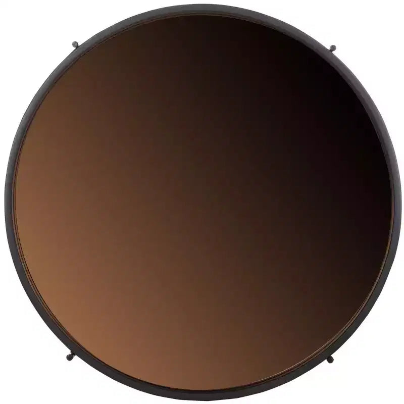 Table d'appoint ronde Ruby - Or rose et noir
