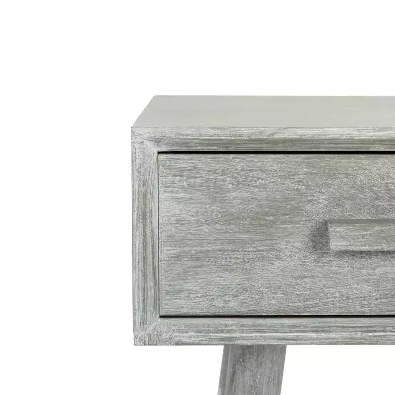 Console 2 tiroirs Dean - Blanc vieilli, Pin et MDF