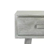 Console 2 tiroirs Dean - Blanc vieilli, Pin et MDF