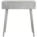 Console 2 tiroirs Dean - Blanc vieilli, Pin et MDF