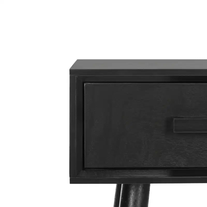 Console 2 tiroirs Dean - Blanc vieilli, Pin et MDF