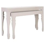 Tables gigognes Beth - Laque blanche - Lot de 2