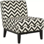 Fauteuil Club Armond sans accoudoirs - Argent et crème, mélange de lin