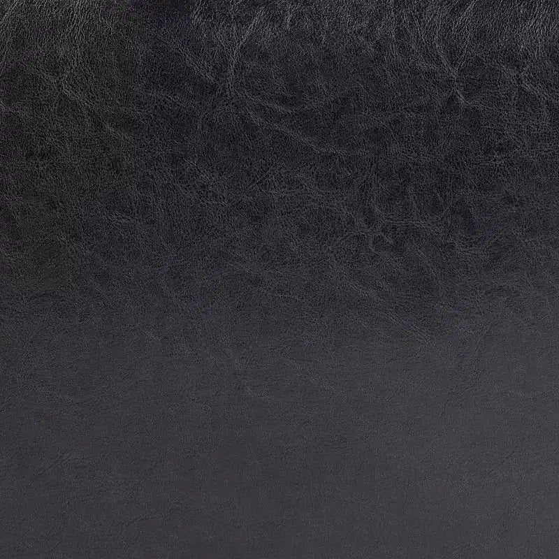 Pouffe ottoman en similicuir intégral avec côtés arrondis – Assise rembourrée