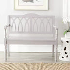 Banc d'appoint Benjamin Wood - Finition ultra-brillante, 2 places