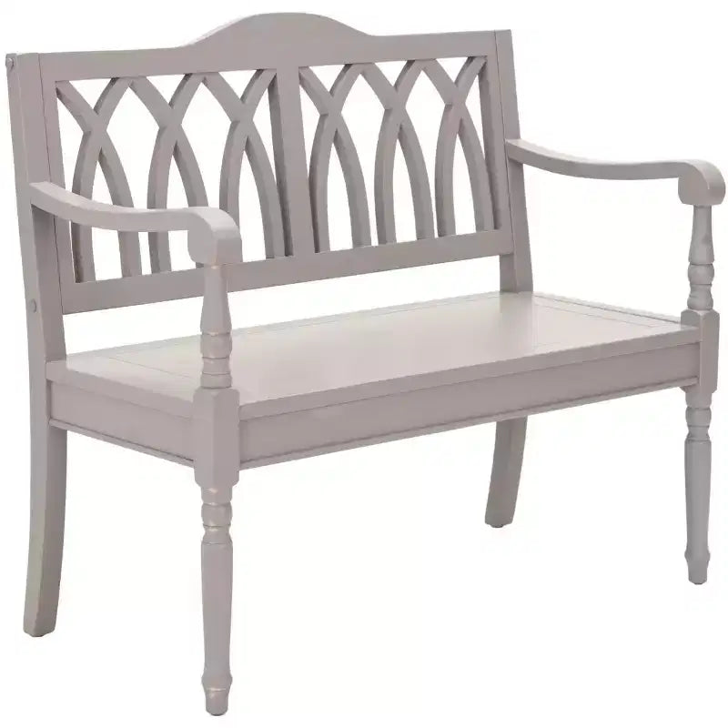 Banc d'appoint Benjamin Wood - Finition ultra-brillante, 2 places