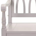 Banc d'appoint Benjamin Wood - Finition ultra-brillante, 2 places