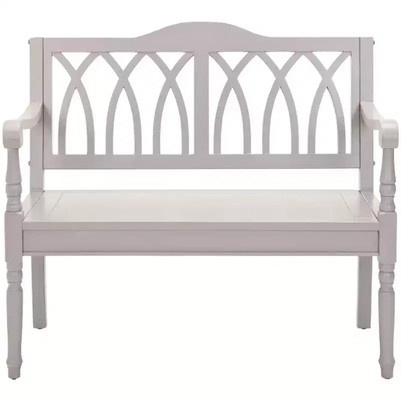 Banc d'appoint Benjamin Wood - Finition ultra-brillante, 2 places