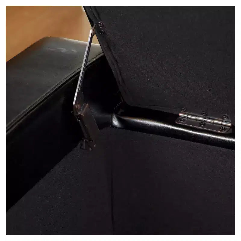 Banc de rangement ottoman en cuir capitonné Guernsey – 50 pouces