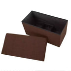 Pouffe de rangement pliable de 30 pouces avec bac amovible