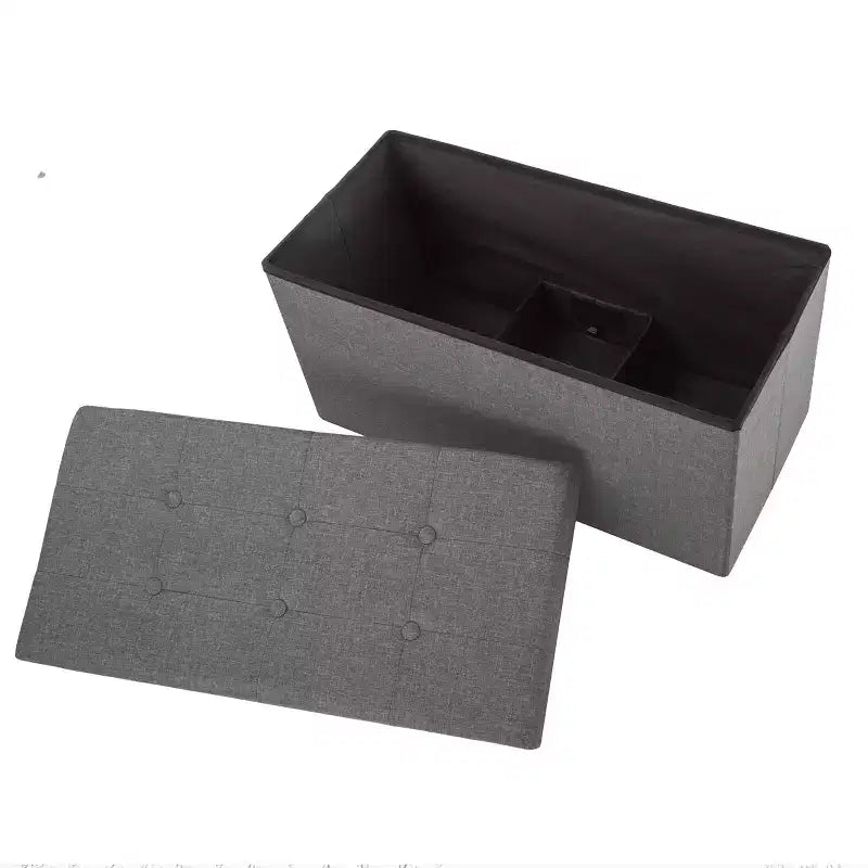 Pouffe de rangement pliable de 30 pouces avec bac amovible