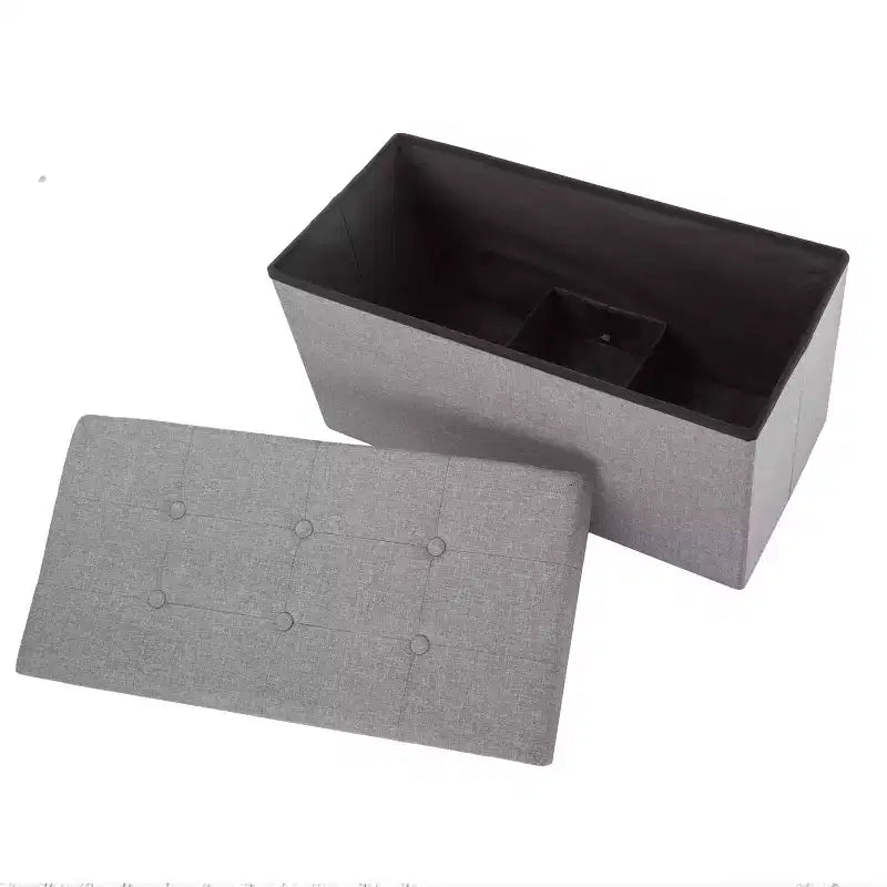 Pouffe de rangement pliable de 30 pouces avec bac amovible