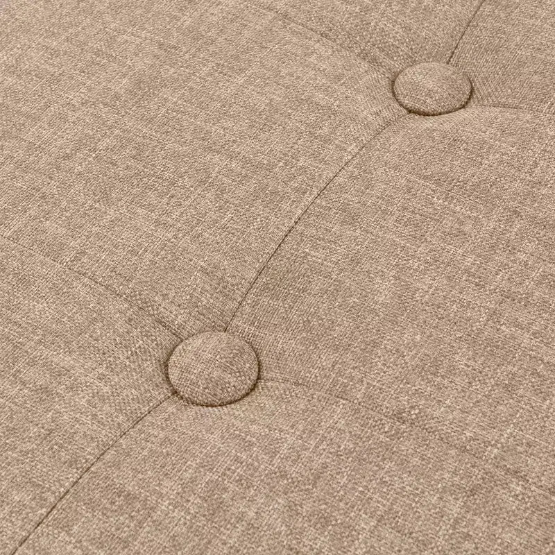 Pouffe de rangement pliable de 30 pouces avec bac amovible